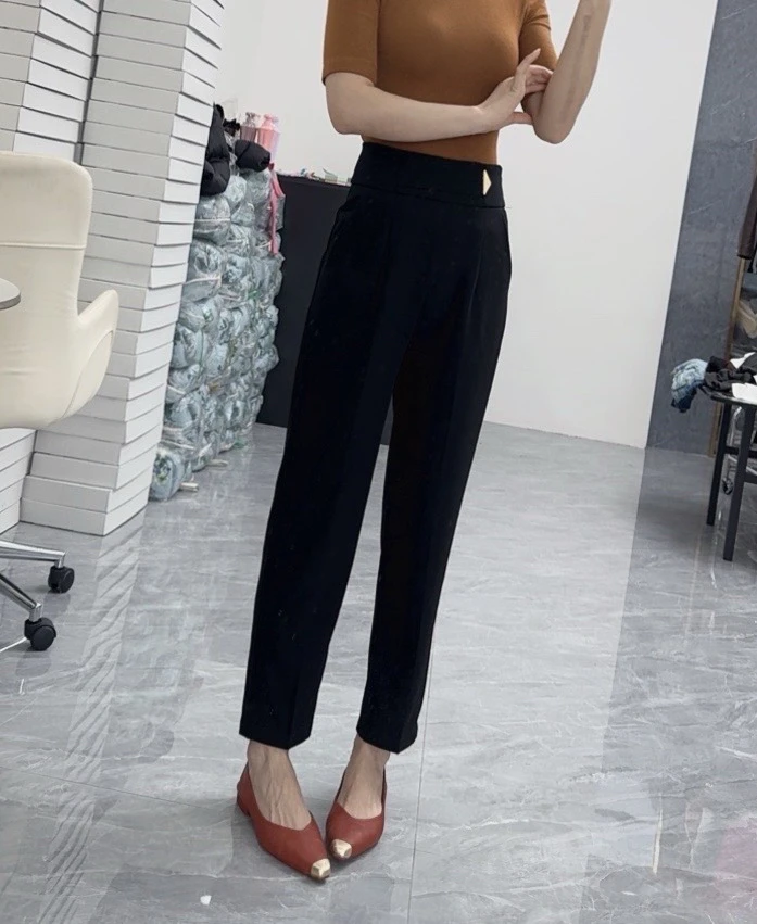 【相老板】精选新品-70072-春款九分西装小脚裤子