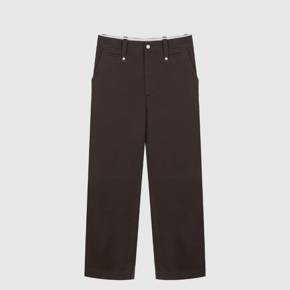 BURBERRY博柏利拉链宽松直筒男通勤长裤休闲裤8076645