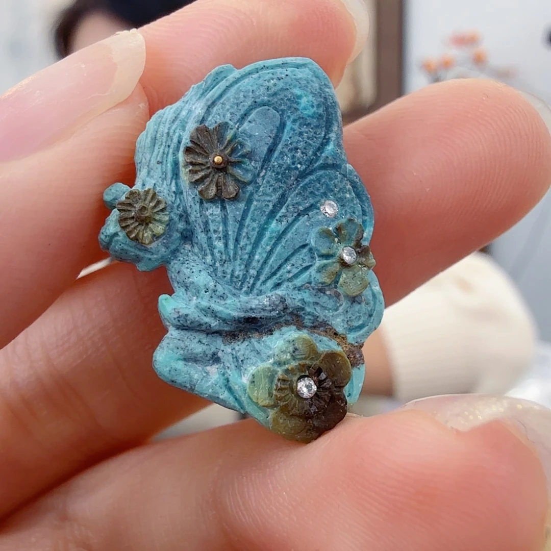 绿松石未镶嵌珠宝半成品