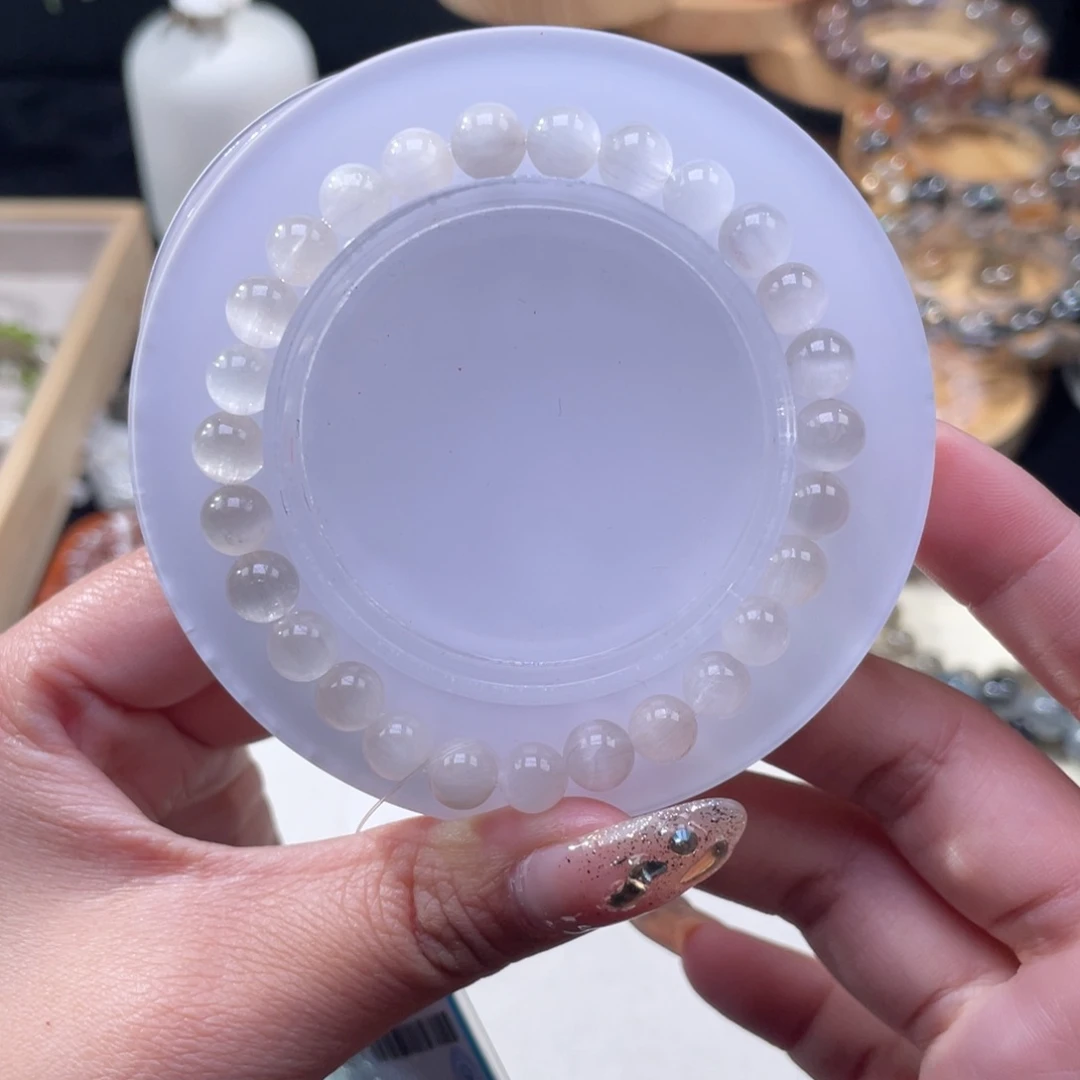 水晶手串未镶嵌·白兔毛