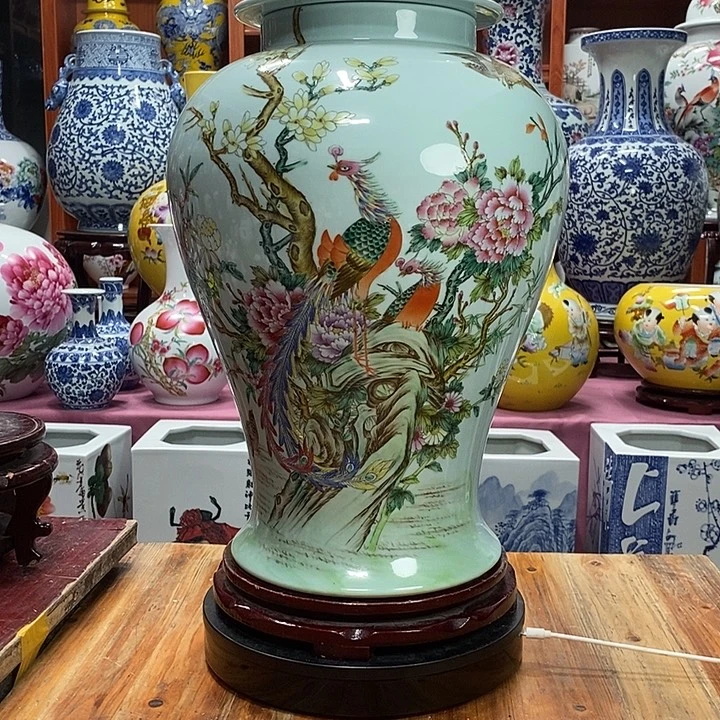 景德镇陶瓷手工手绘花瓶摆件