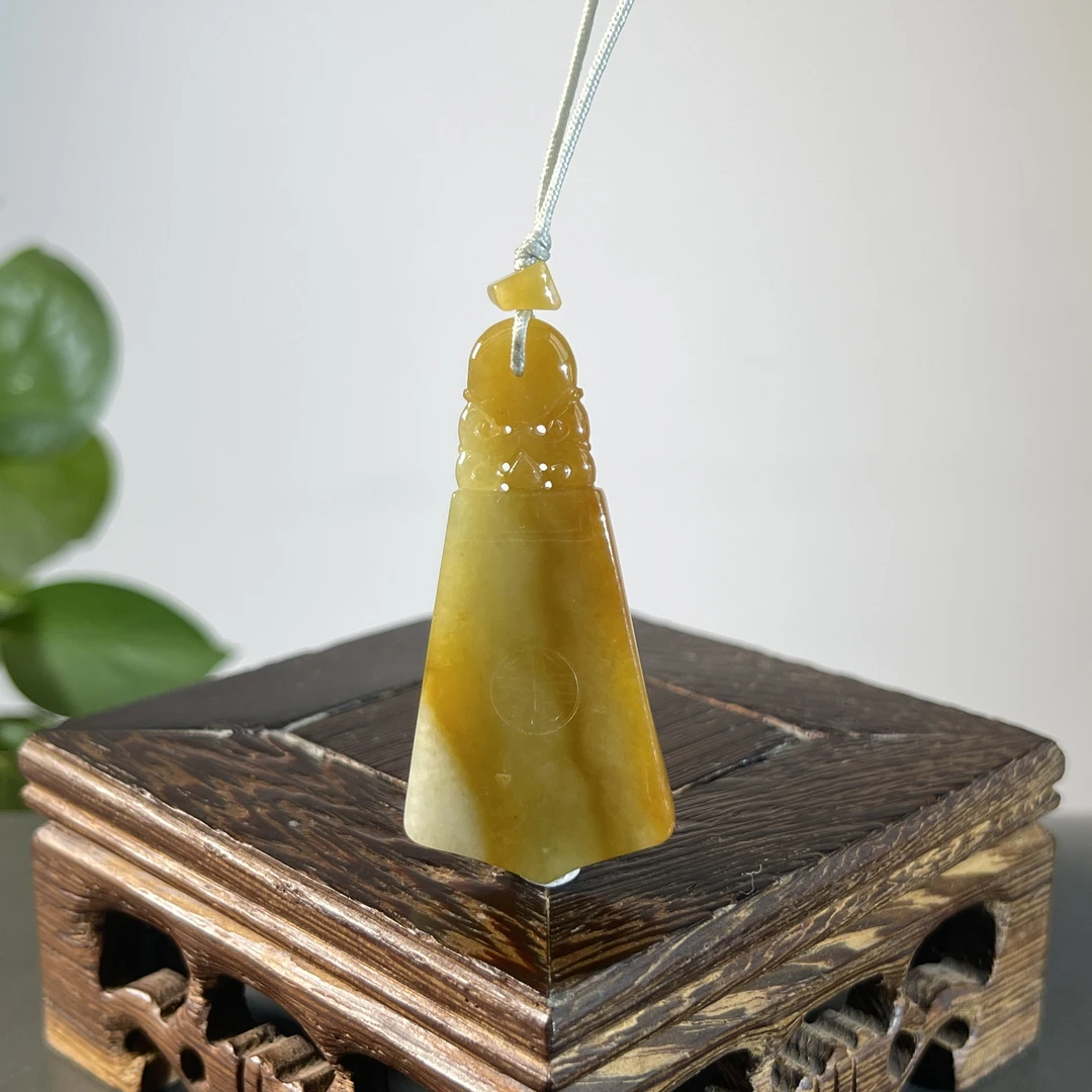 JTB26-88 天然缅甸A货翡翠 仿古牌