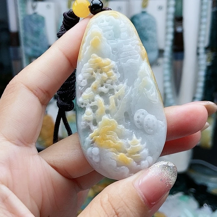 翡翠未镶嵌颈饰翡翠