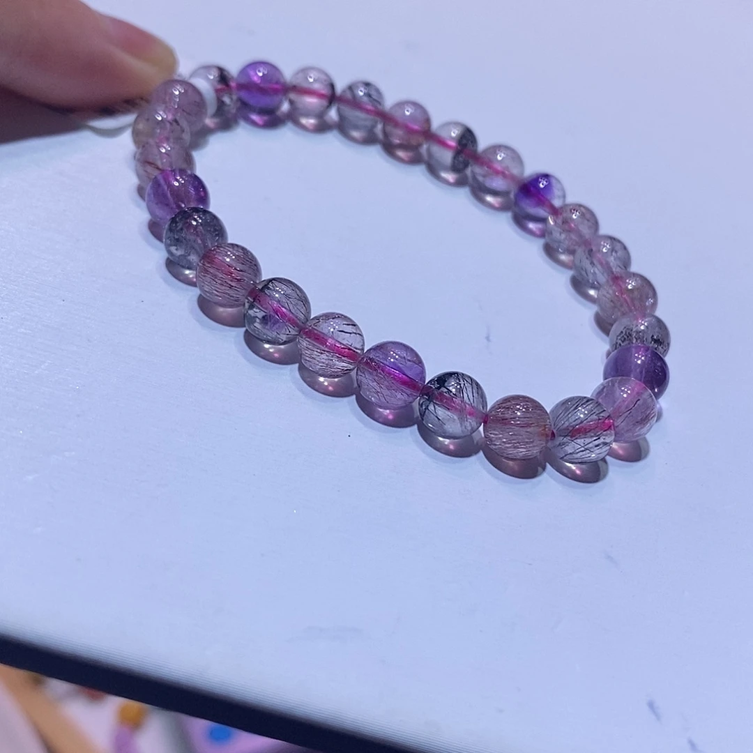 未镶嵌手链水晶7mm超七