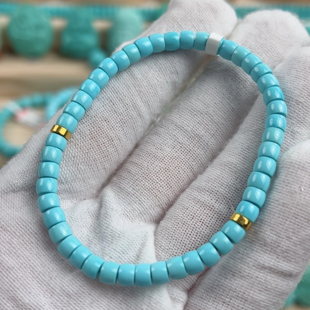 18K金镶嵌绿松石配饰