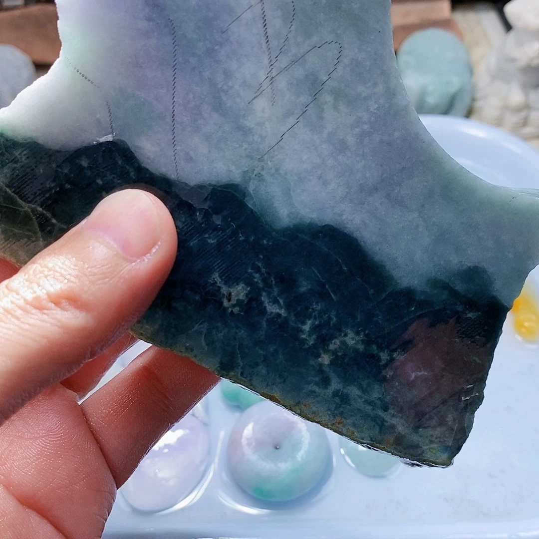 翡翠未镶嵌颈饰588