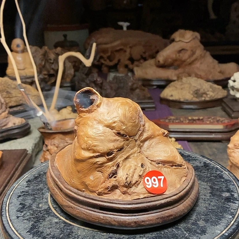 【闪购商品】997号荔枝木香炉工艺