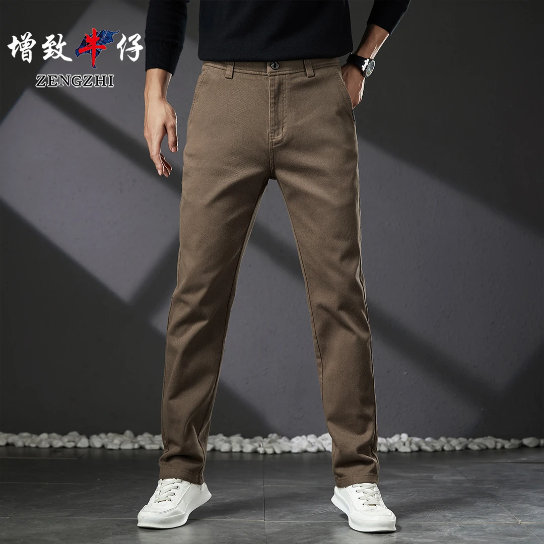 ZENGZHI/增致牛仔【总裁新款弹力男士法式休闲修身小直筒】Q63-B