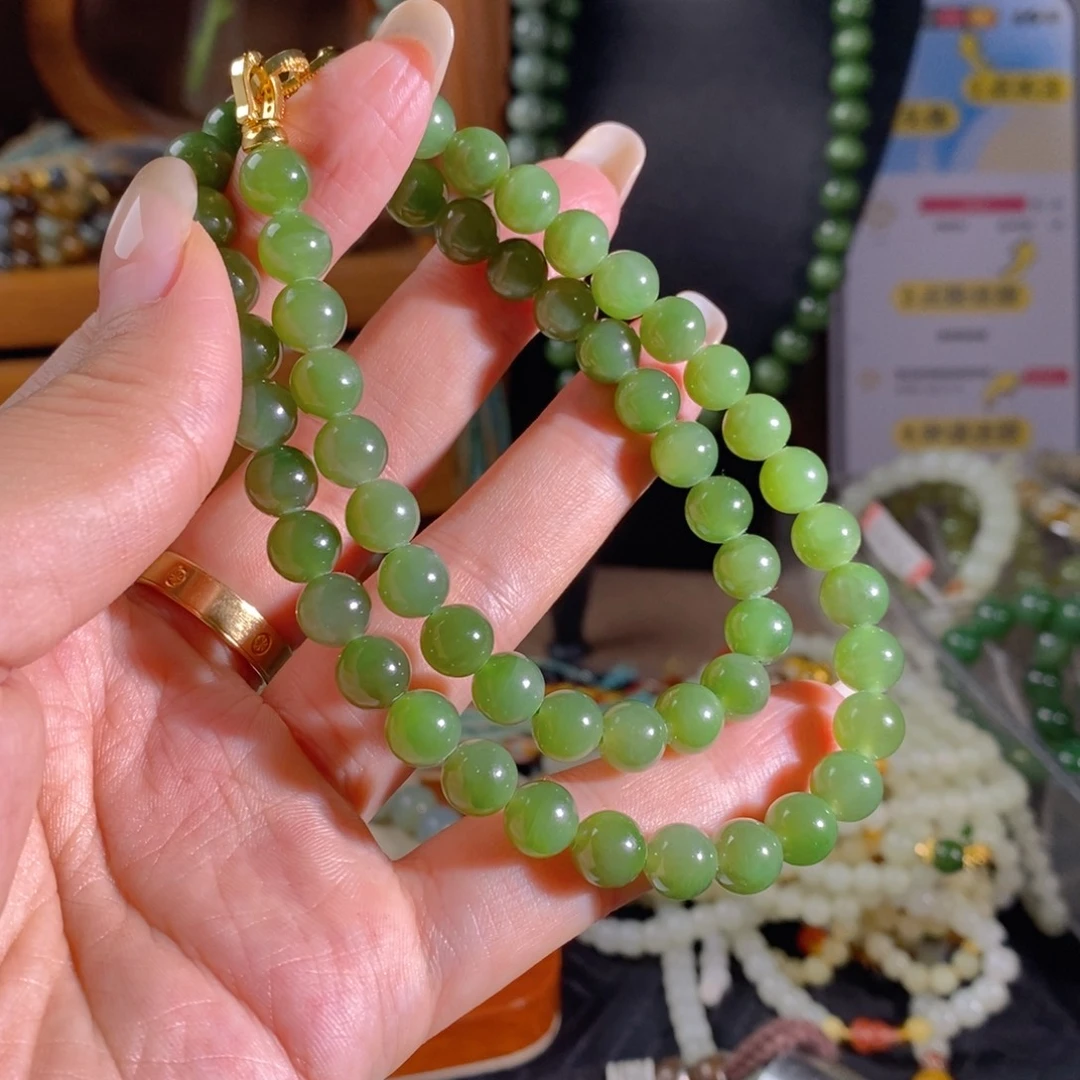 和田玉未镶嵌手链