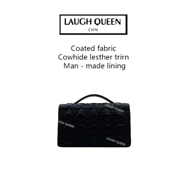 Laugh Queen33手工打造真皮女士包时尚新款 无蝴蝶 10464-2 单黑