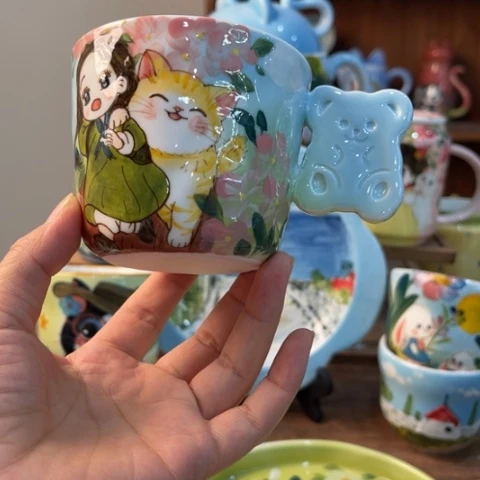炉景德镇釉下手绘陶瓷