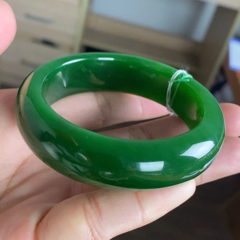 【闪购商品】未镶嵌手镯和田玉（碧玉）