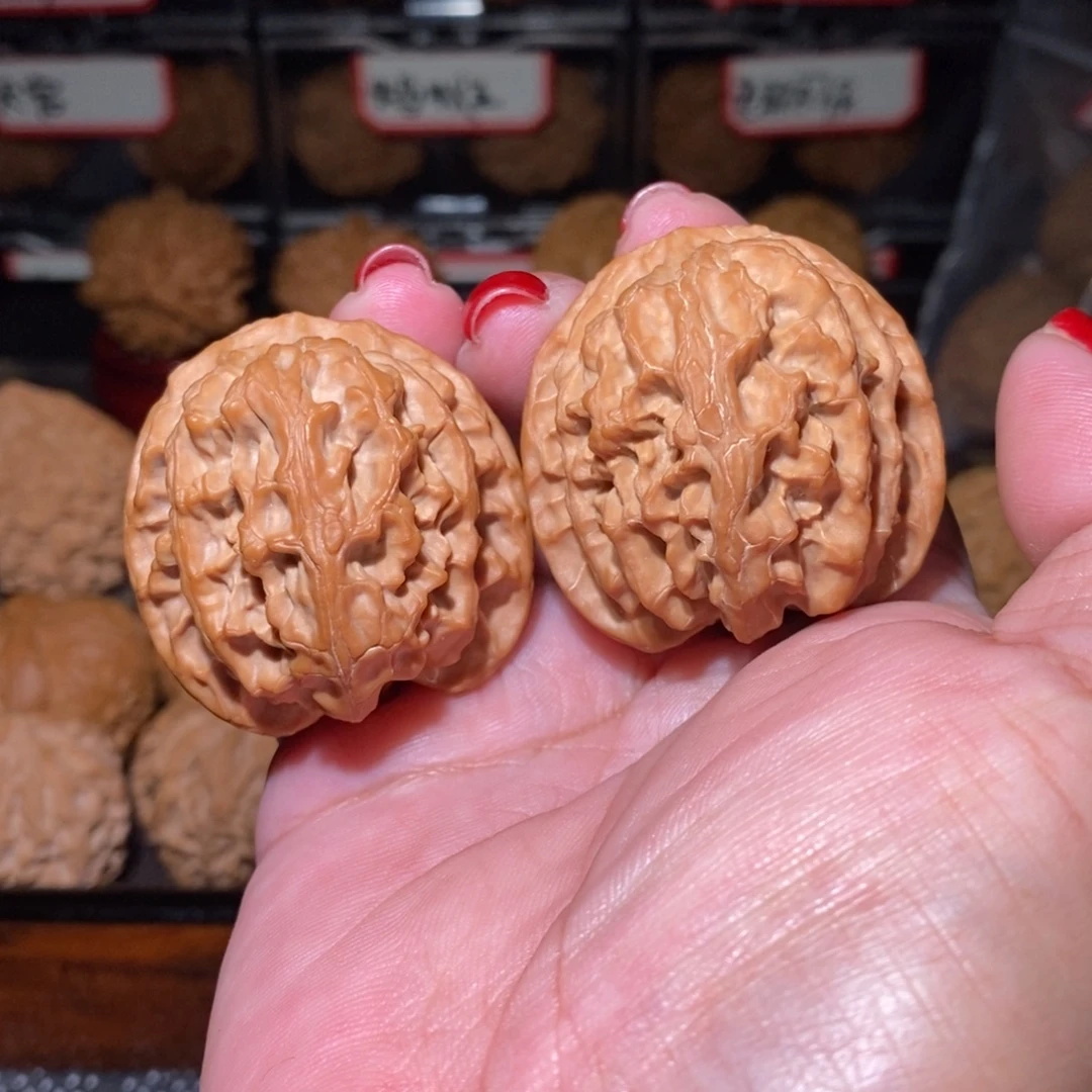 橙***头把件文玩核桃苹果