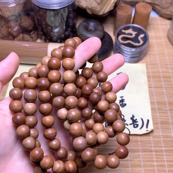 檀香木无事牌檀香1.0/108微瑕