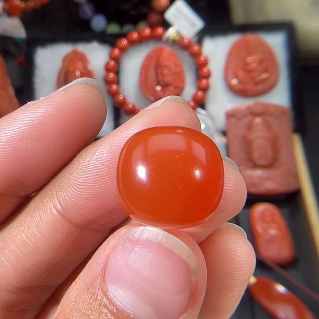 南红玛瑙未镶嵌老型珠14.7