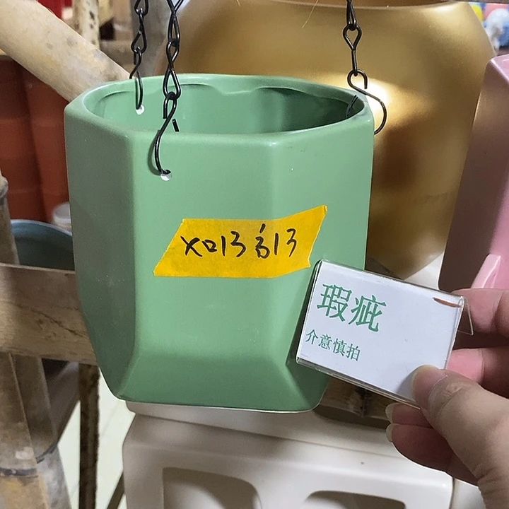 紫砂花盆多肉植物盆瑕疵有孔