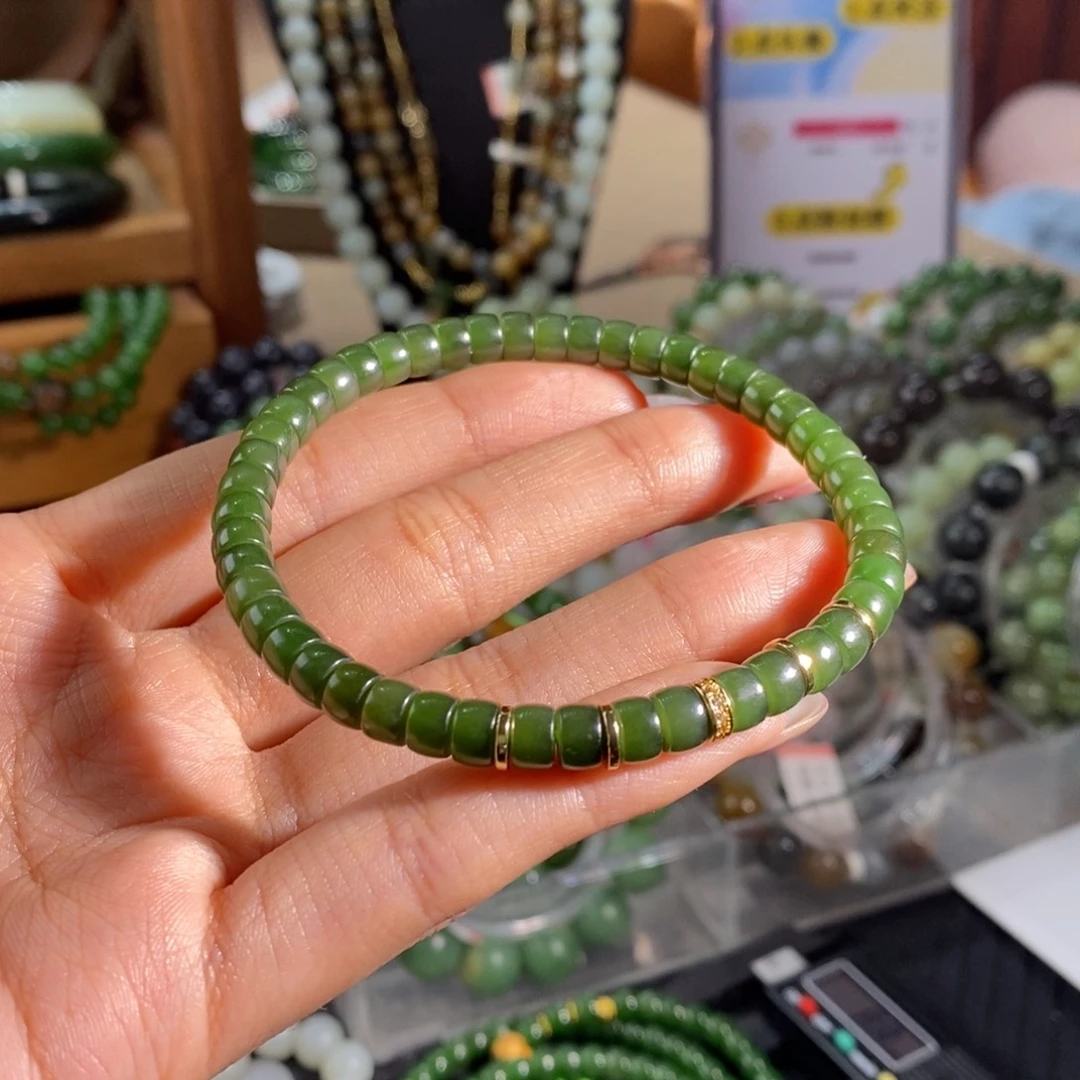 和田玉未镶嵌手链