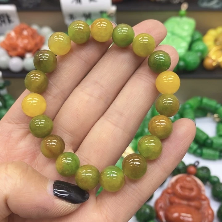 翡翠未镶嵌手链手链58