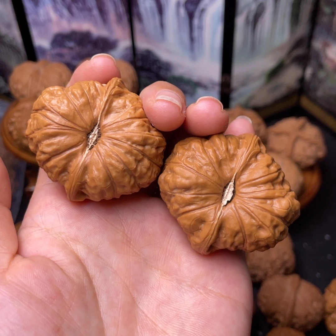 把件文玩核桃42南瓜墩