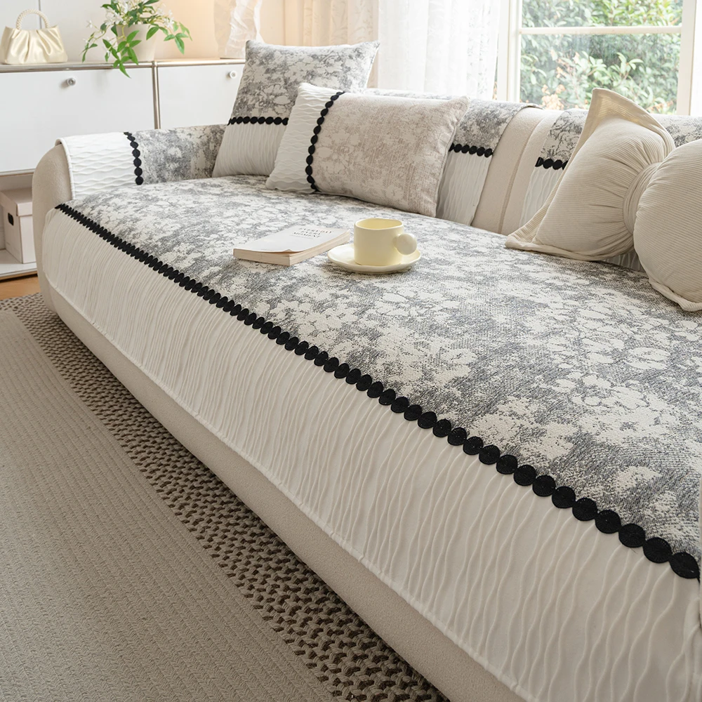 四季通用棉麻2025新款防滑北欧轻奢高级防猫抓沙发垫套罩靠背坐垫