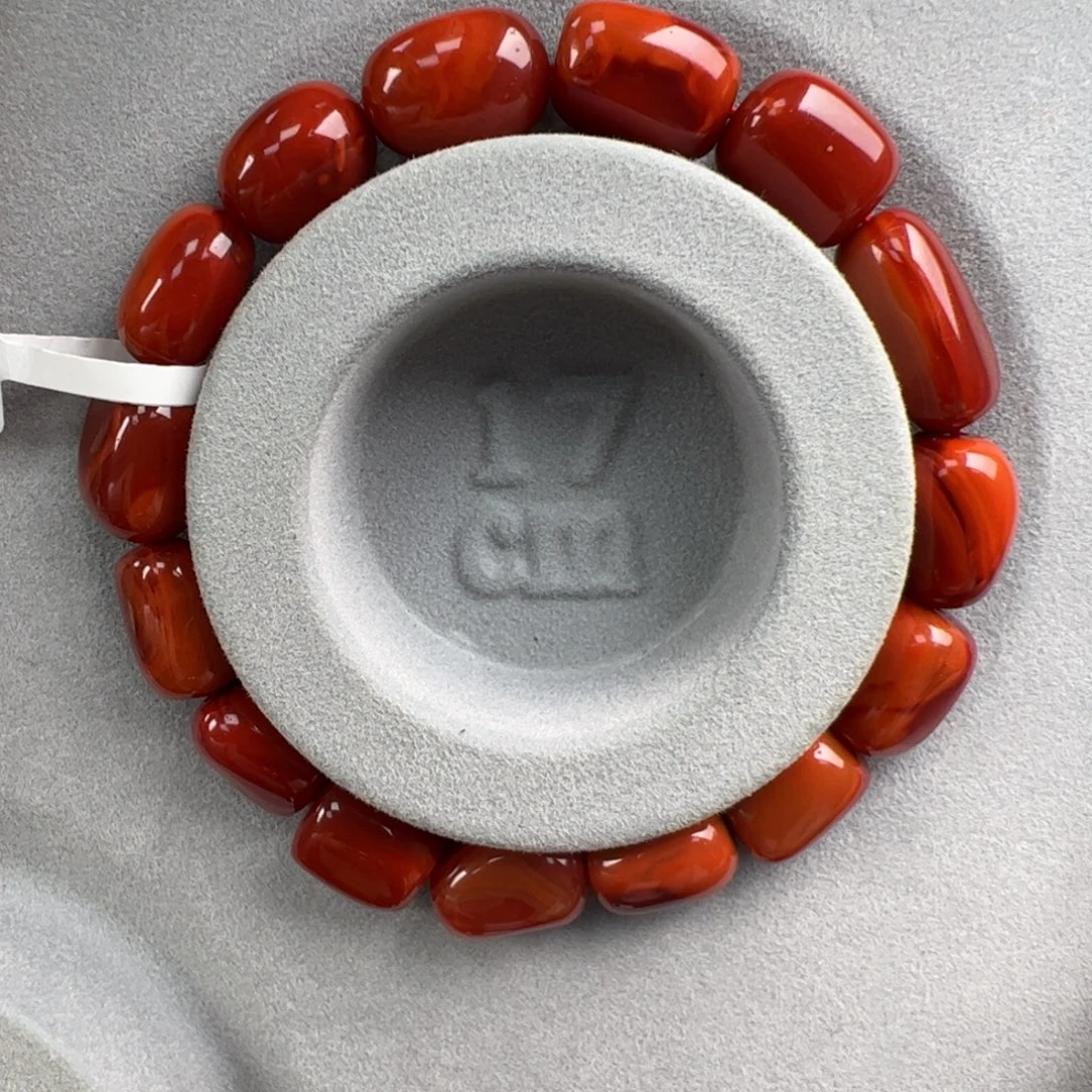 南红玛瑙未镶嵌（满肉牛血俏色随型9-10mm