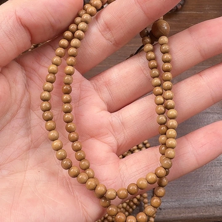 檀香木手串/手链0.4×108顺纹