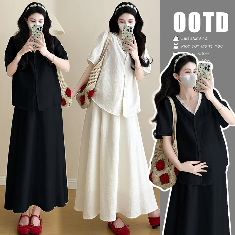 时髦洋气款夏装时尚款新款减龄韩版宽松舒适显瘦小个子洋气两件套