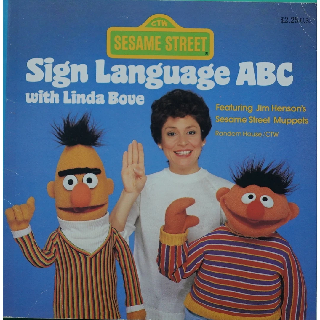 芝麻街原版书SignLanguageABC手语字母表绘本英语启蒙亲子共读
