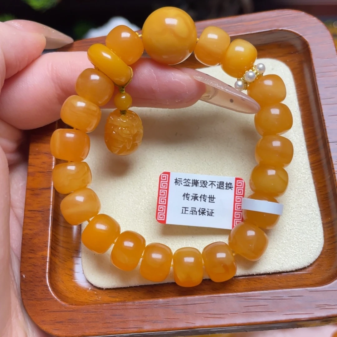 蜜蜡手链未镶嵌手串