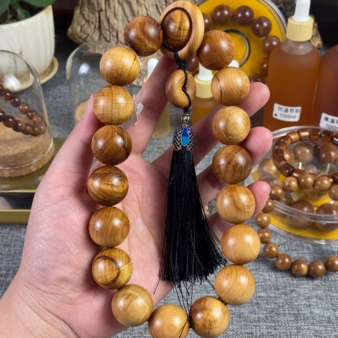 手串/手链柏木（崖柏）北太行2.0微雷击骨料水波带瑕疵