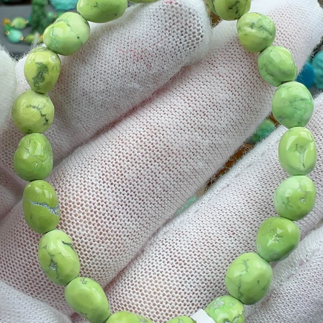 绿松石菜籽黄绿松石Z未镶嵌