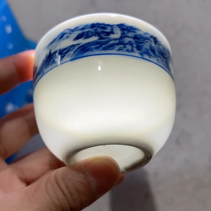 杯手绘微瑕缸杯一个