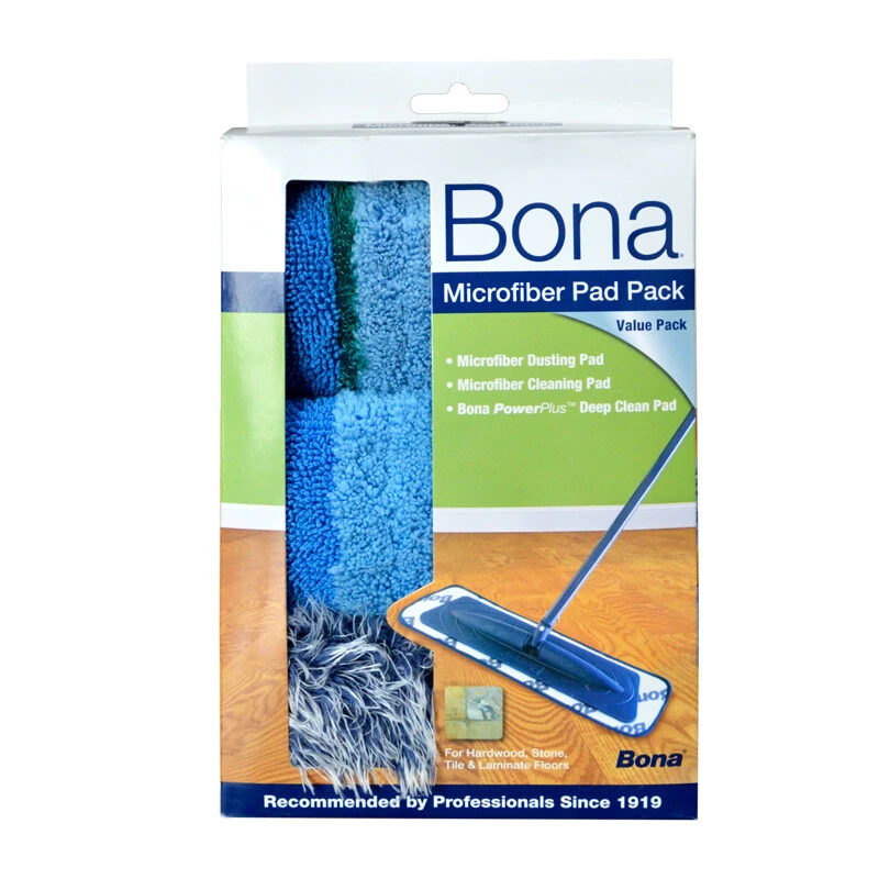博纳bona拖把布星型纤维清洁垫家用平板拖布除尘拖把替换布