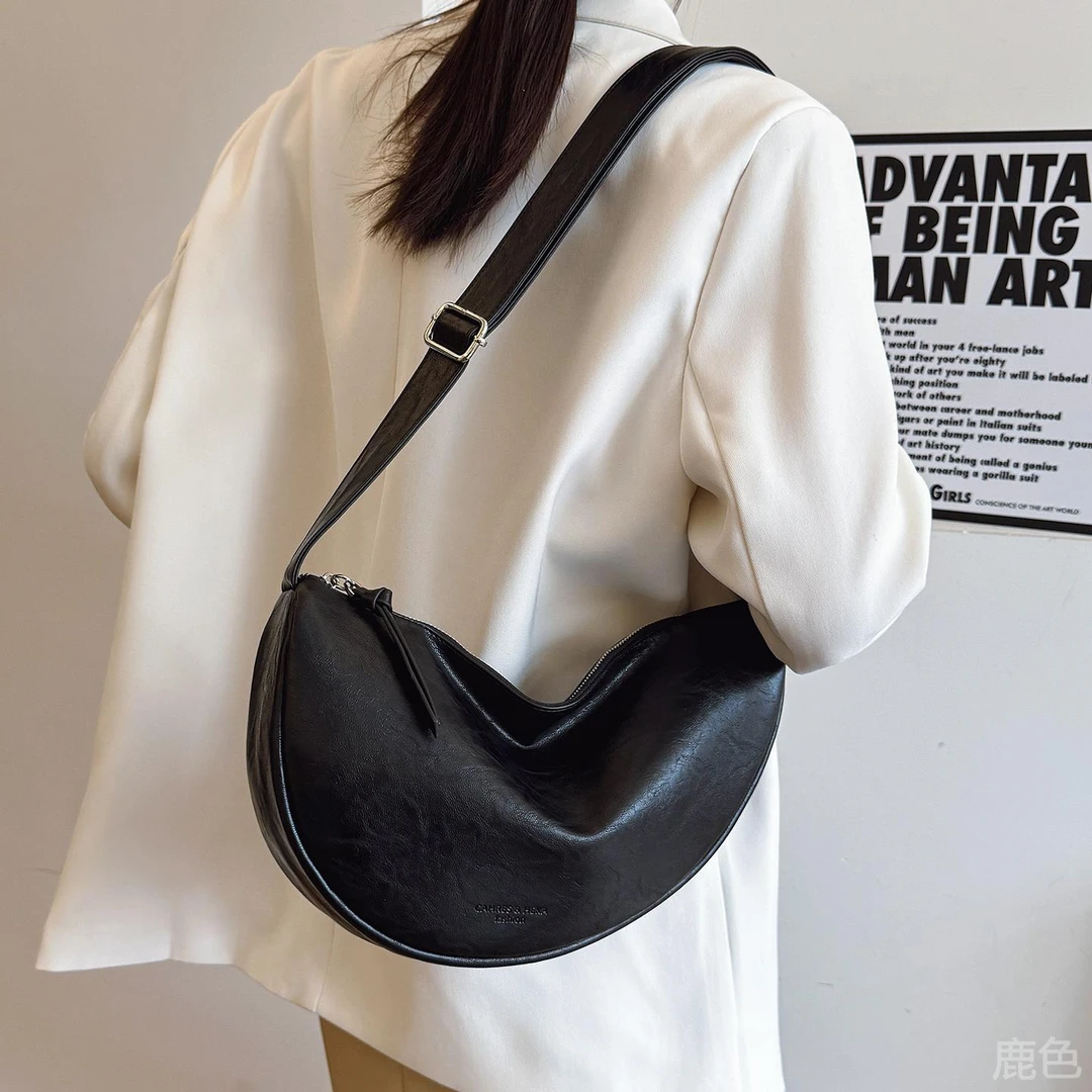 小众设计包包女大容量2025新款夏天百搭单肩斜挎包休闲时尚饺子包