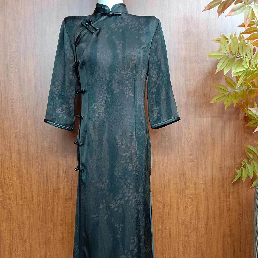 【古榆晚风】2024年秋季新款复古百搭优雅大方日常淑女旗袍