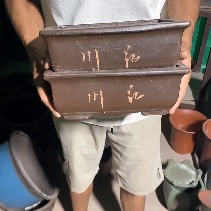 26-26棕色马槽花盆花盆花盆