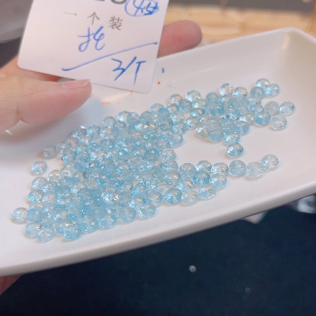 水晶珠宝半成品未镶嵌18 。