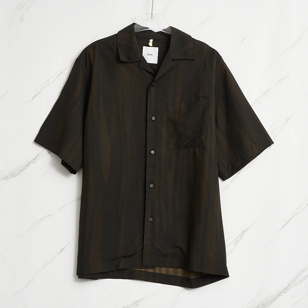 全新未使用/OAMC男士复古刺绣衬衣/OABU00106