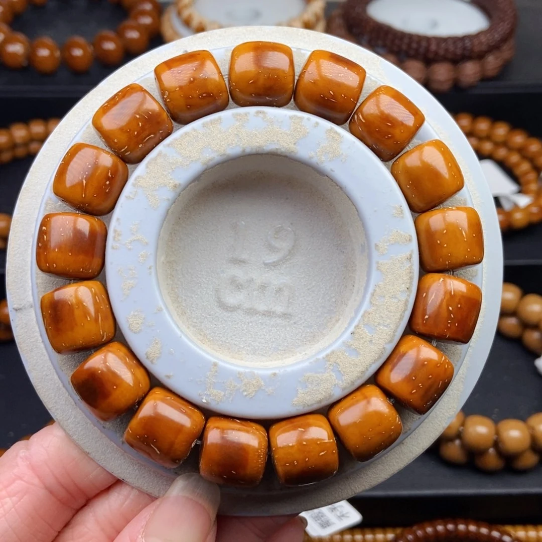 紫金鼠手串13mm➕近实心精品黄金甲