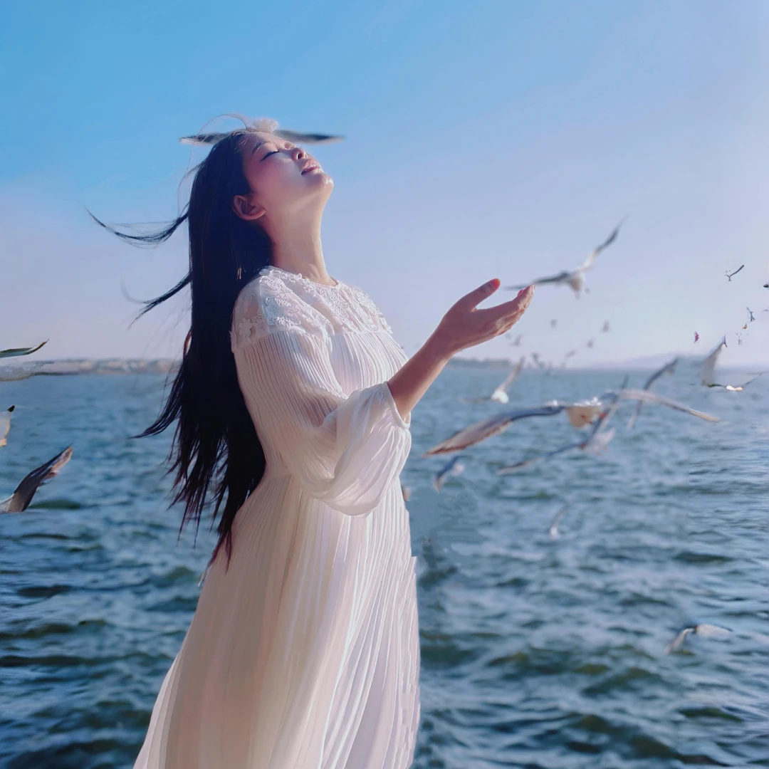 【董艺专属】圣迪奥法式优雅时尚拼接长袖女装连衣裙S243Z1287