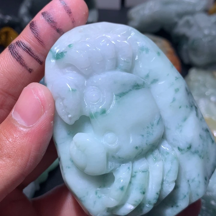 翡翠未镶嵌颈饰保真天然a货翡翠