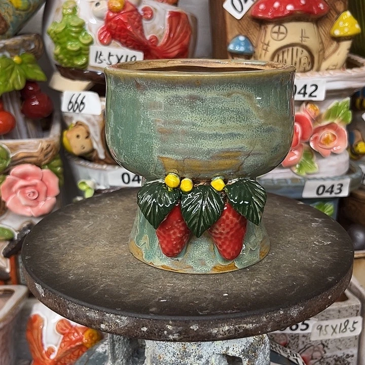 粗陶材质多肉花盆