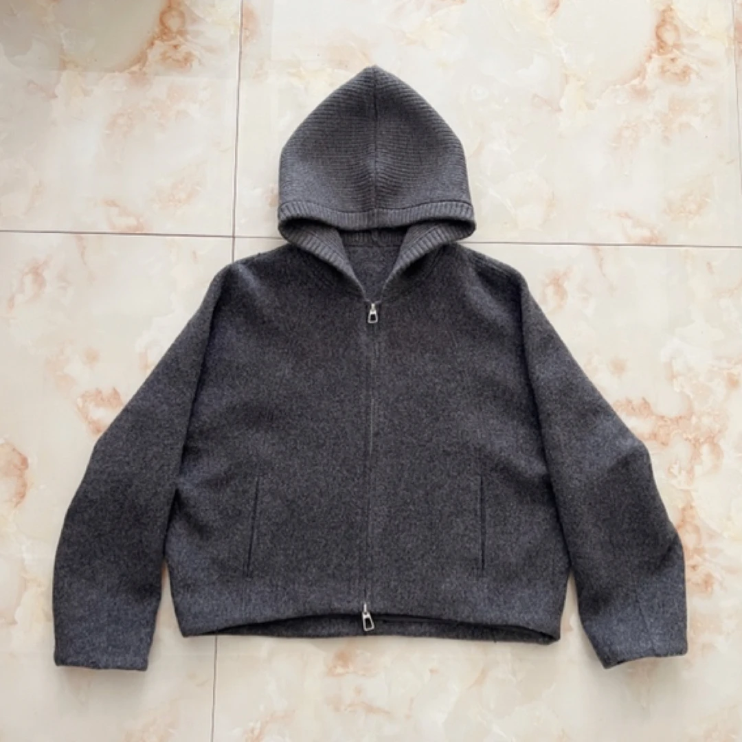 252128（阿梦服饰）短款大衣外套 衣长58