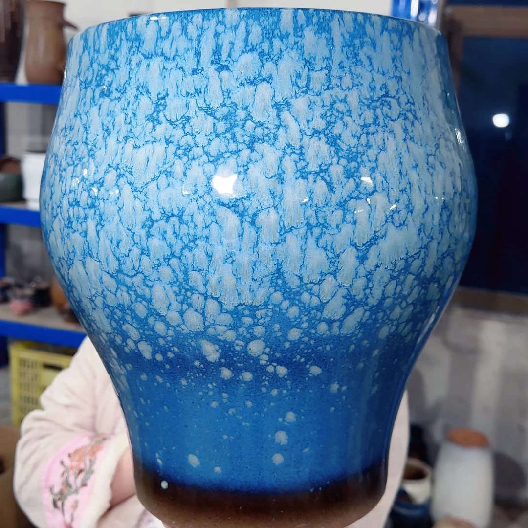 紫砂花盆高31口24