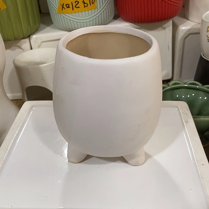 摆件陶盆有孔 微瑕介意勿拍