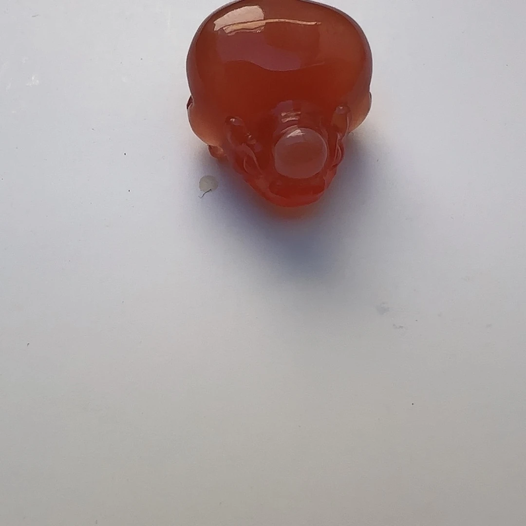 南红玛瑙冰红金蟾未镶嵌蜜**龙冰红金蟾