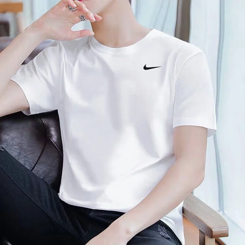 NIKE/耐克男装 夏季新款健身冰丝速干舒适透气圆领短袖T恤