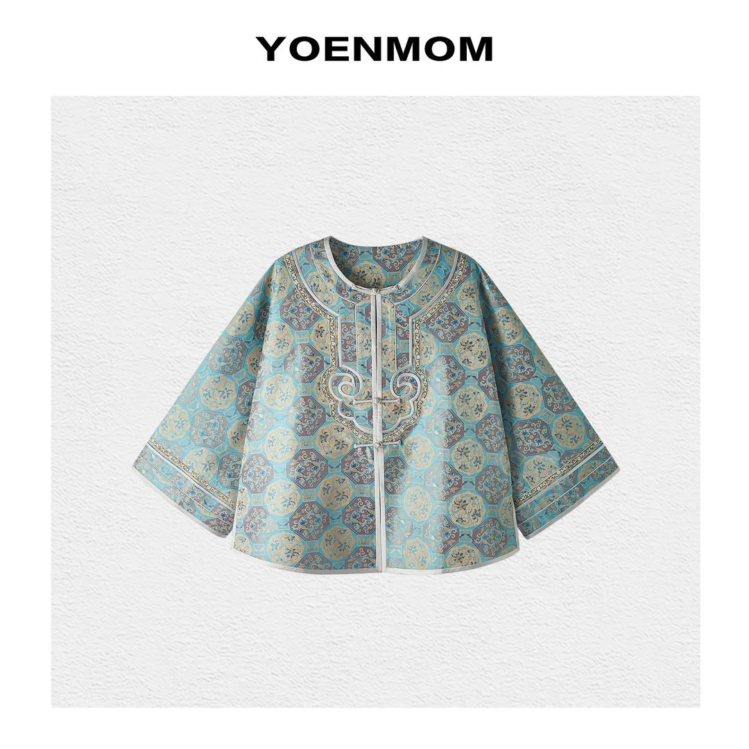 YOENMOM·蝶戏牡丹2025早春新品 重磅张和才古蜀锦手工如意太太服