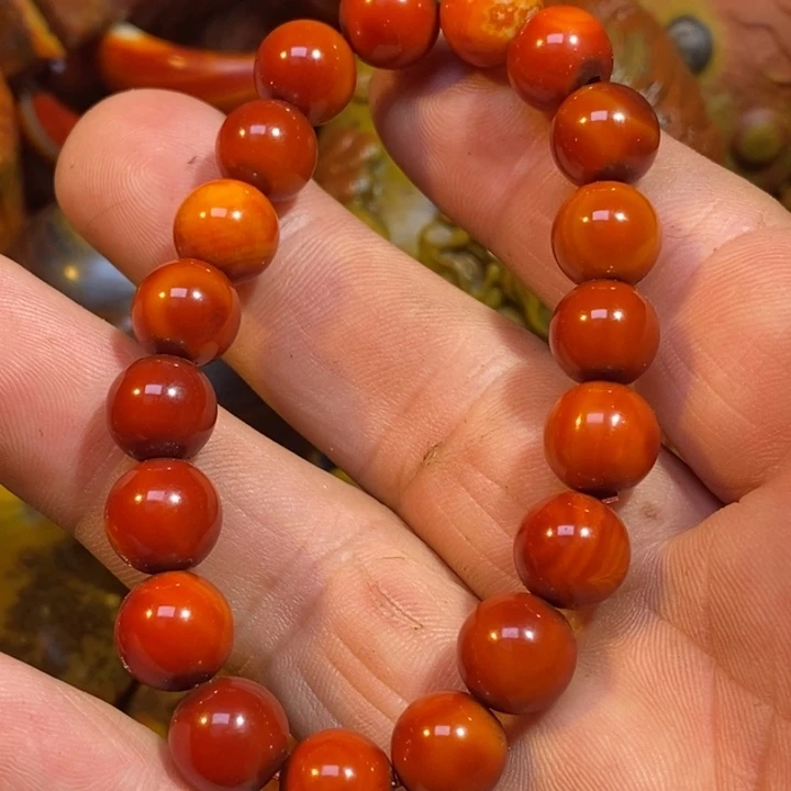 玛瑙/玉髓手链未镶嵌心***净