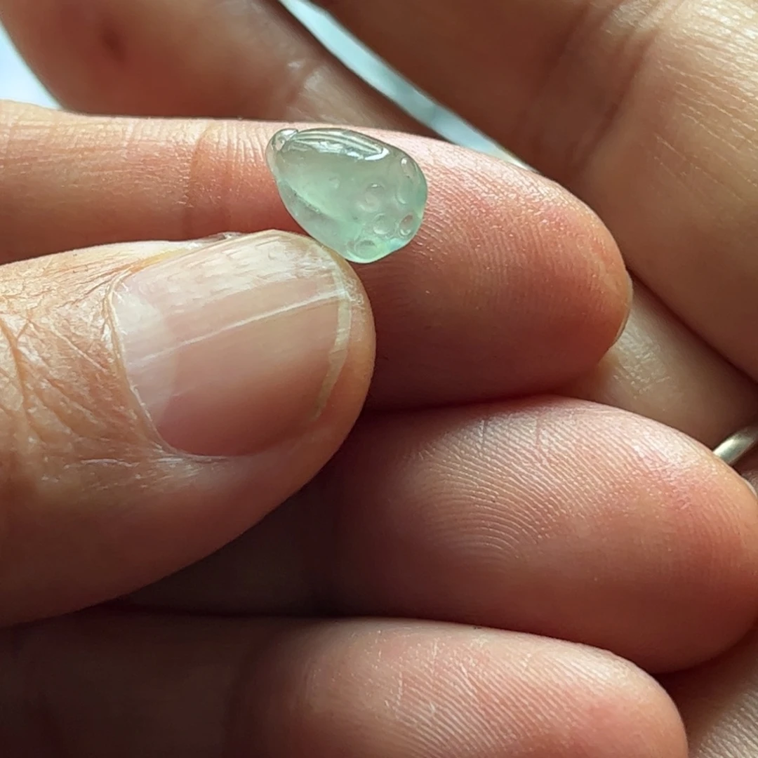 定制翡翠未镶嵌莲蓬